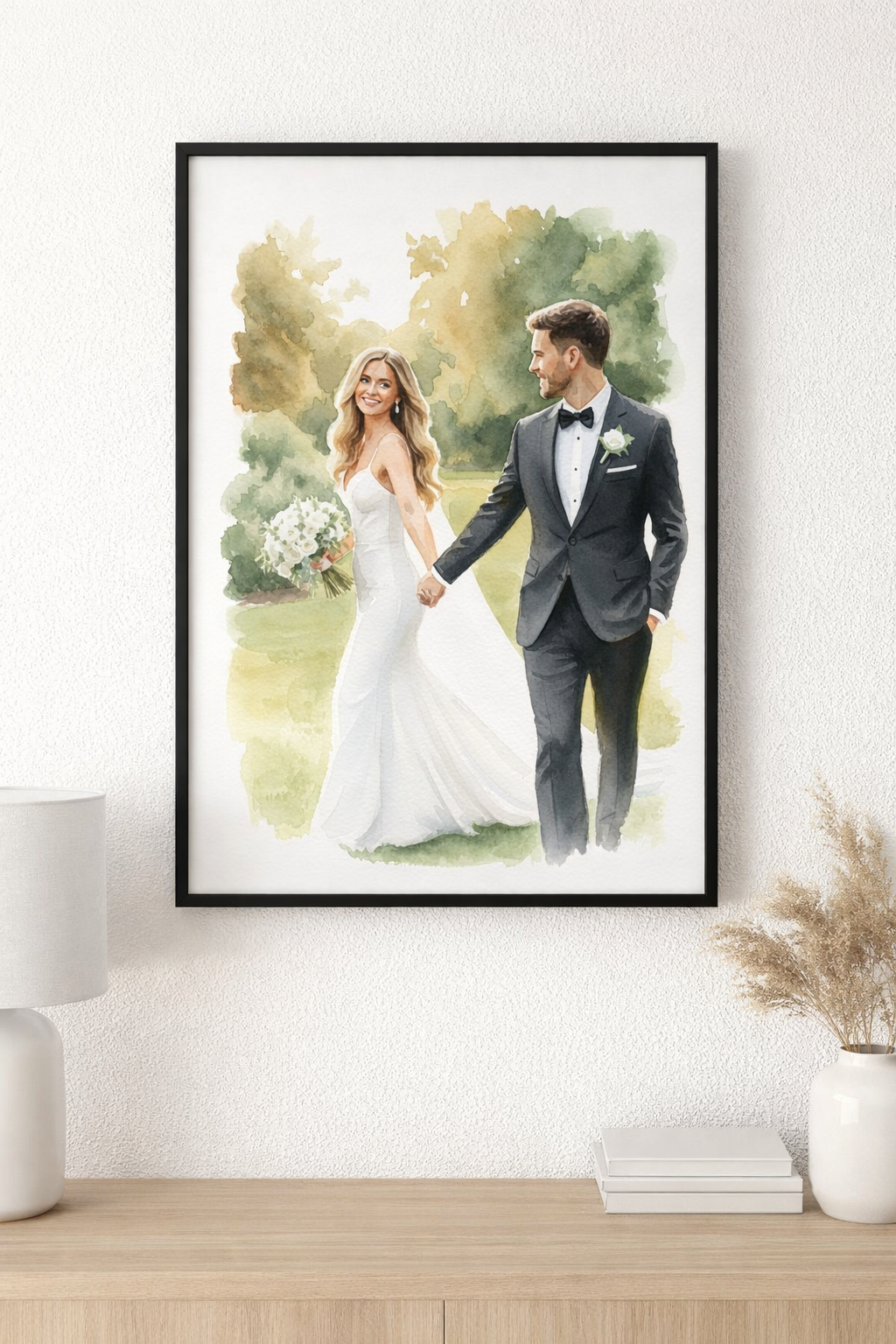 Watercolor framed print